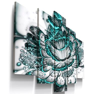 Imagem de Quadros Decorativos Flor Digital Tiffany Sala 