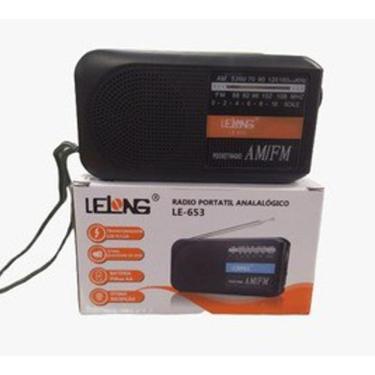 Imagem de Rádio Portátil Analalógico De Pilhas Lelong Le-653 Am/Fm