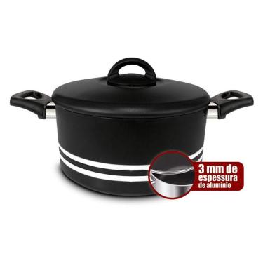 Imagem de Caçarola Long Life Antiaderente Super Reforçada 3mm com Tampa 28cm - Eirilar