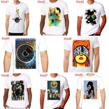 Imagem de Camiseta Unissex Bandas De Rock Music T-Shirt Gola Redonda Lançamento