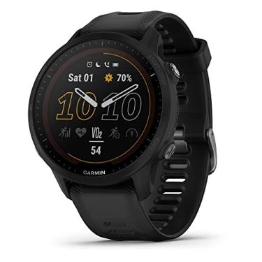 Imagem de Garmin 010-02638-00 Forerunner® 955 relógio inteligente de corrida com GPS com capacidade de carregamento solar, adaptado para triatletas, bateria de longa duração, preto