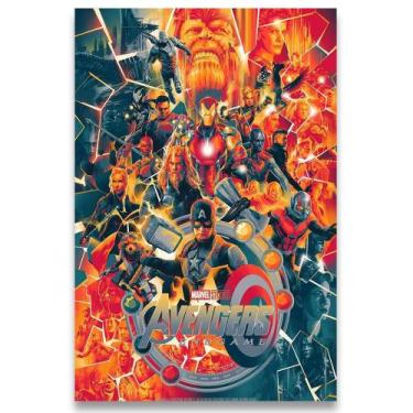 Imagem de Poster Decorativo 42cm X 30cm A3 Brilhante Avengers Vingadores - Bd Ne