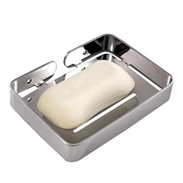 Imagem de Kiboule Saboneteira de aço inoxidável ralo porta-sabão para saboneteira de banho para banheiro cozinha banheira