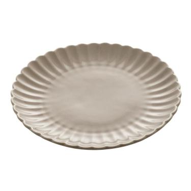 Imagem de Cj 2 Pratos Sobremesa De Porcelana Pétala Cinza Matt 20Cm