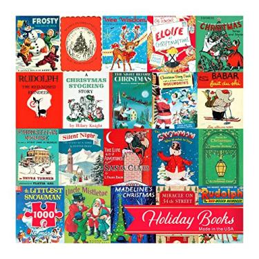 Imagem de Re-Marks Holiday Books Puzzle, Christmas Books Puzzle for All Ages, 1000-Piece Christmas Puzzle