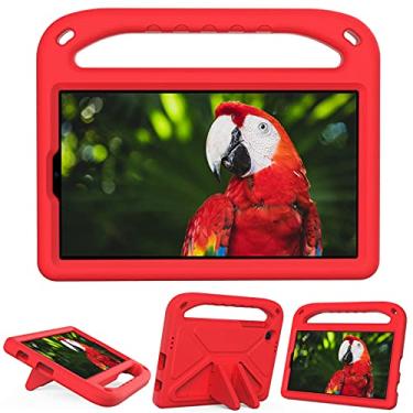 Imagem de Capa do caso da tabuleta. Caso Kids para Samsung Galaxy Tab A7 Lite 8.7"(2021) SM-T220 / SM-T225, Suporte à prova de choque de peso leve Suporte para crianças capa protetora amigável (Color : RED)