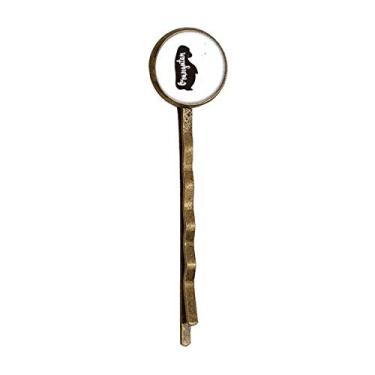 Imagem de Orangotango Preto e Branco Animal Retro Metal Hair Bobby Pin Headwear