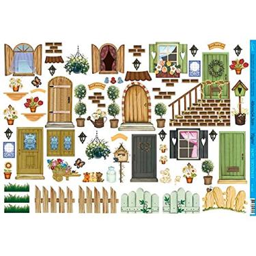 Imagem de Papel para Decoupage Litoarte 49 x 34,3 cm - Modelo PD-582 Porta Janelas