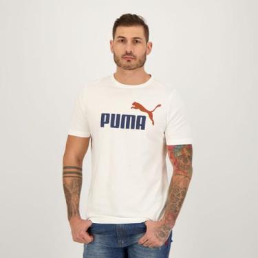 Imagem de Camiseta Puma Ess+2 Col Logo Branca E Azul