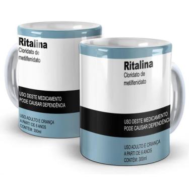 Imagem de Caneca Cêramica Ritalina - Fj Utilitys