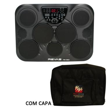Imagem de Bateria Eletrônica Roland Revas PB-350 com Capa Estofada