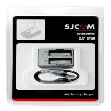 Imagem de Carregador Duplo de Bateria Câmera Sjcam Sj7 Star