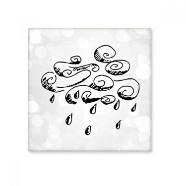 Imagem de Películas de cerâmica com estampa de chuva nublada, azulejo brilhante, decalque de tijolos esmaltados