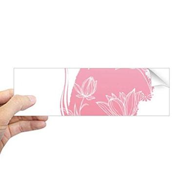 Imagem de DIYthinker Adesivo retangular de flor de flor de lótus para notebook, janela