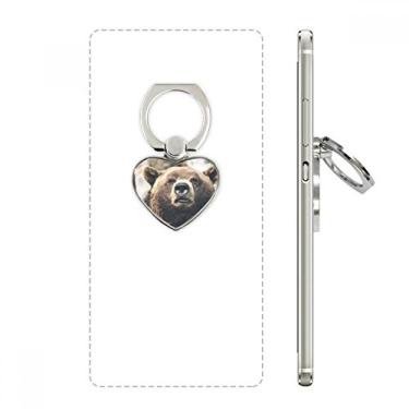 Imagem de Suporte de anel de celular com urso de animal e suporte universal para organismo terrestre