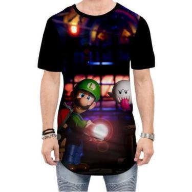 Imagem de Camiseta Long Line Mario Bros Luigi Videogame 11 - Estilo Vizu