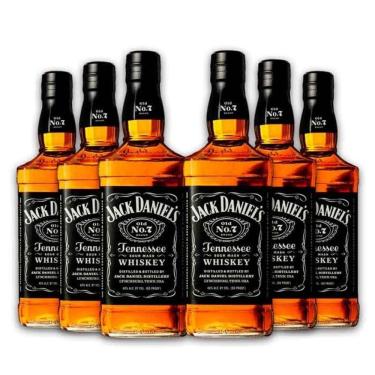 Imagem de Kit Whisky Jack Daniels 1Litro - 6 Garrafas