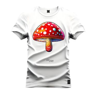 Imagem de Camiseta Premium  Cofortável Estampada Em Hd Cogumelo Vermelho Nexstar