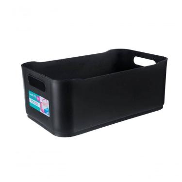 Imagem de Cesta Fit Grande 30,5 X 18,5 X 12 Cm Preto Coza