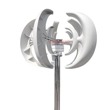 Imagem de Kit gerador de turbinas eólicas vertical de 6000W com controlador MPPT para o sistema de vigilância híbrido do sistema de energia solar eólica (12V 24V 48V 220V),220v