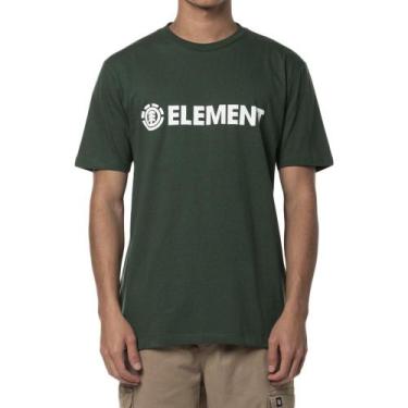 Imagem de Camiseta Element Blazin Color Sm24 Masculina Verde Escuro