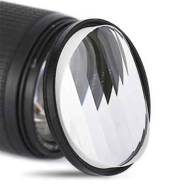 Imagem de KOGJAERS Filtros lineares para fotografia fractal filtros de efeito de lente de câmera de 72 mm, acessórios de câmera com refração fractal e número variável de assuntos