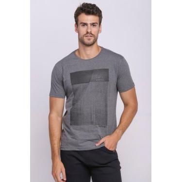 Imagem de Camiseta Masculina Malha Collection Estampada Polo Wear Cinza Médio