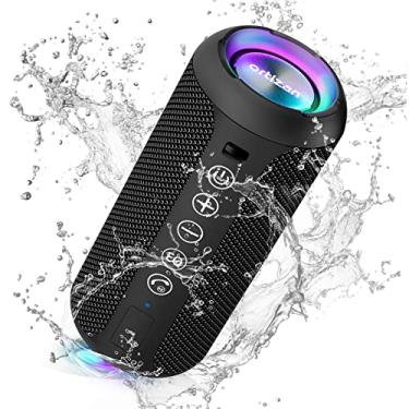 Imagem de Ortizan Alto-falantes Bluetooth Portáteis, Áudio Estéreo Hi-Fi com 24W, Luzes RGB, IPX7 à Prova D'água, 30 Horas de Reprodução, Bluetooth 5.0, Preto