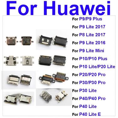 Imagem de Tomada de carregamento usb para huawei p10 p9 plus lite mini 2017 2016 p40 p30 p20 pro p40lite e