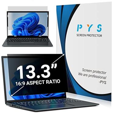 Imagem de PYS Tela de privacidade para laptop de 13,3 polegadas – Protetor de privacidade removível para tela widescreen 16:9 – antirreflexo e filtros de tela com luz azul para proteção ocular – Preto