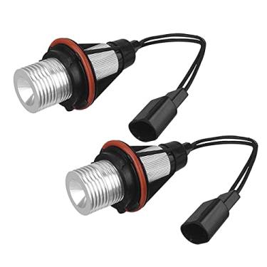 Imagem de ePathChina 2 peças de lâmpadas de LED Angel Eyes sem erros, adequadas para BMW E39 E53 E60 E61 E63 E64 E65 E66 E87 525i 530i xi 545i M5 (azul)