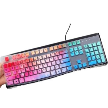Imagem de Capa de teclado para Logitech K120 & MK120 teclado USB ergonômico desktop ultrafino layout dos EUA película protetora colorida