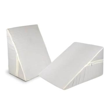 Imagem de Travesseiro Encosto Triangular Anatômico Pós-Cirúrgico Amamentação Leitura Varizes Liso Longevitech
