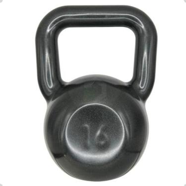 Imagem de Kettlebell Emborrachado Treinamento Funcional - 16 Kg - Box Ingá