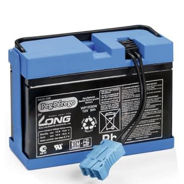 Imagem de Bateria 12V/9AH Para Carro Elétrico Infantil Orginal Pég Perego Burigotto (Azul/Preta)