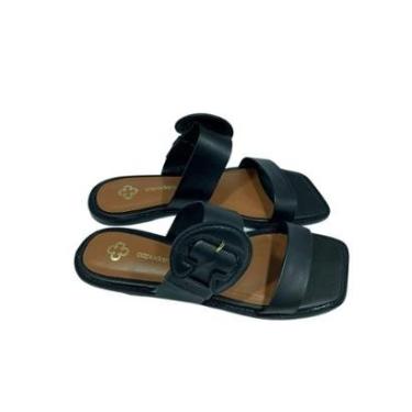 Imagem de Rasteira capodarte Capodarte  Preta / Bege-Feminino