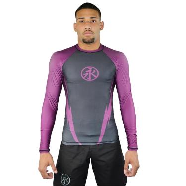 Imagem de Keiko, Rashguard No Gi Flash, Manga Longa, Roxa, GG