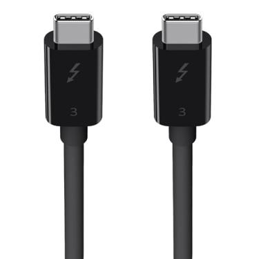 Imagem de Belkin Cabo Thunderbolt 3 (USB-C para USB-C) – Cabo USB C para MacBook Air, Galaxy, Apple TV e mais, carregamento rápido de até 100 W, feito para dispositivos USB-C