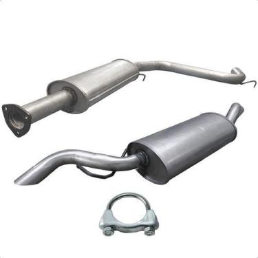 Imagem de Kit Escapamento Abafador + Traseiro Escort Xr3 2.0 1994 1996 - ScapJá