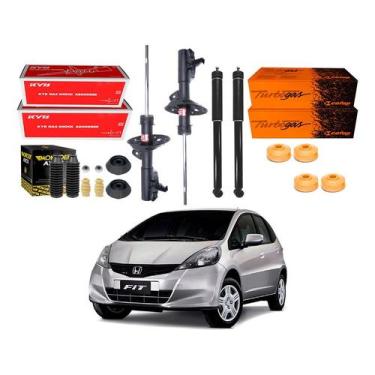 Imagem de Kit Amortecedor Dianteiro Traseiro Fit 1.4 1.5 2009 A 2013 - Cofap