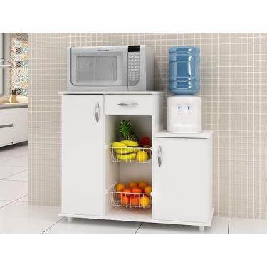 Imagem de Fruteira  Balcão Para Microondas e Bebedouro Branco New - Diva/Notável