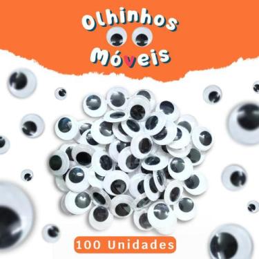 Imagem de Olhinhos Móveis Para Artesanato - 10Mm Pacote Com 100 Unidades - NYBC