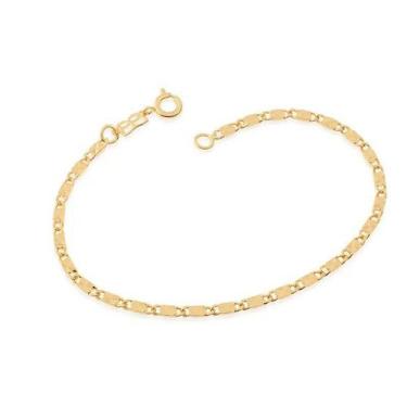 Imagem de Pulseira banhado ouro 3x 24k 18k e 22k feminina fio diamantado e batid