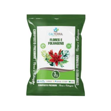 Imagem de Adubo Orgânico, Composto Para Flores E Folhagem. 3kg - Calterra