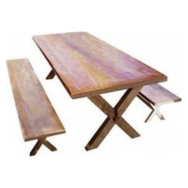 Imagem de Jogo De Mesa X Em Madeira De Demolição - Cód 306 - Barrocarte
