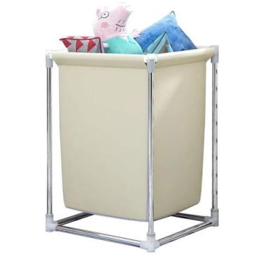 Imagem de Cesto de Roupa Suja Organizador de Brinquedos Objetos Banheiro Quarto 