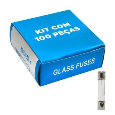 Imagem de 100x Fusível De Vidro 6x30 Grande Kit Com 100 Peças 5 Amp - GREEN, 045