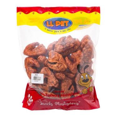 Imagem de Brinquedo mordedor petisco snacks osso pet asa de frango para caes ou 