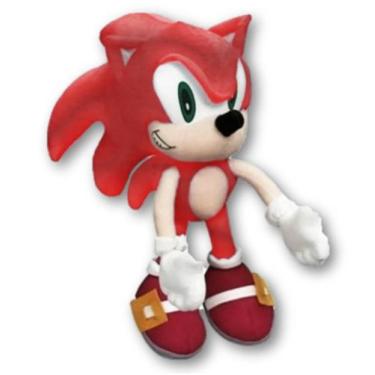 Imagem de Boneco Sonic Vermelho de Pelúcia Super Macia Tendência - R.B VARIEDADE