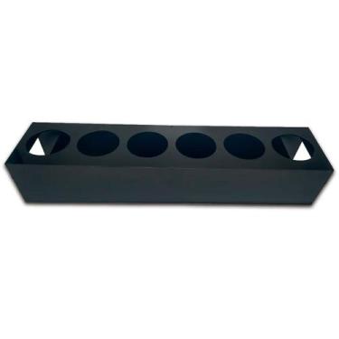 Imagem de SUPORTE PARA 6 BISNAGAS ORIGINAIS FIFO 710 ml ACRÍLICO PRETO - SB